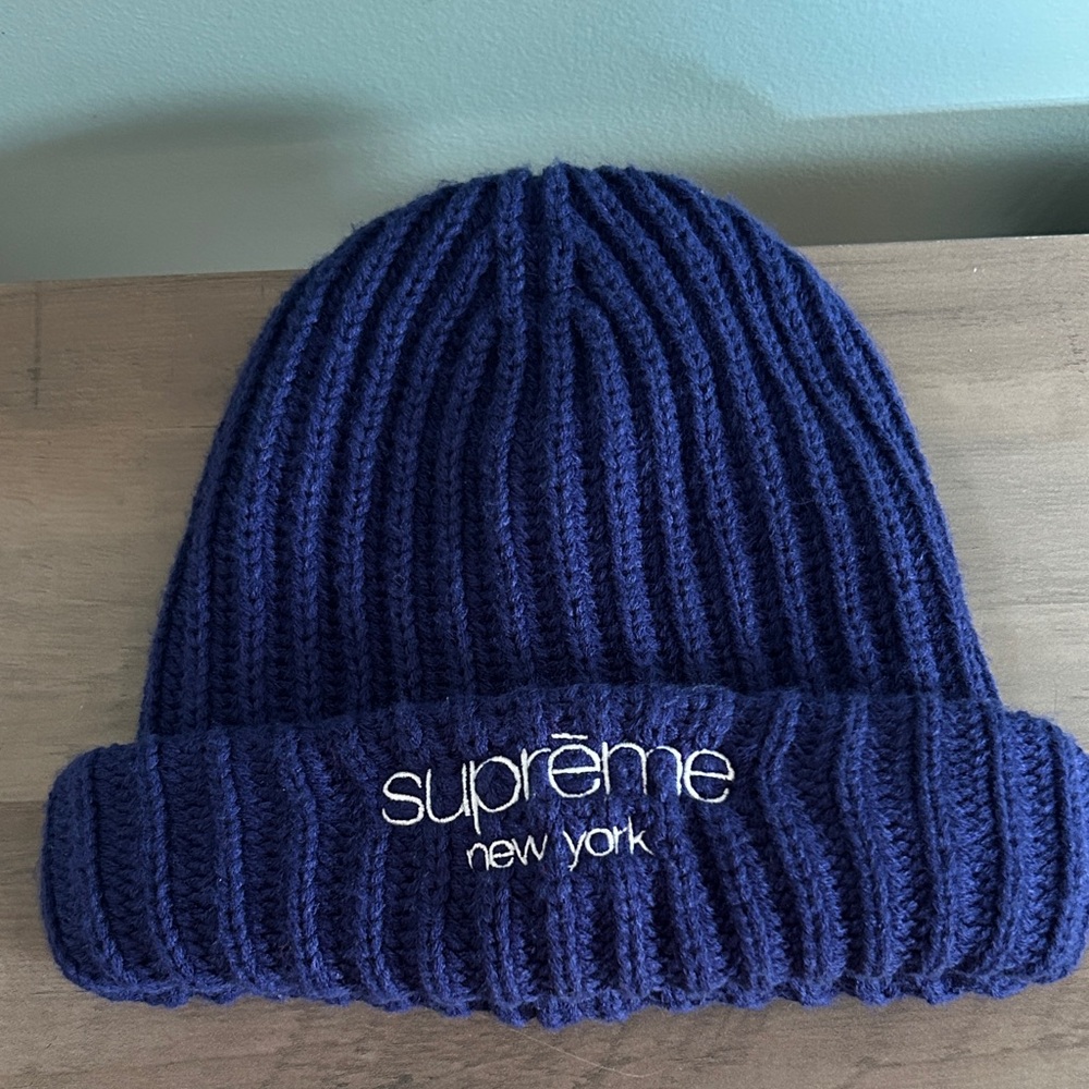 Supreme Blue Knit Beanie